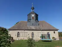 Herrengosserstedt, evangelische St. Trinitatis Kirche, erbaut von 1659 bis 1679 (22.09.2024)