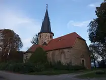 Vitzenburg, evangelische St. Dionysius Kirche, erbaut von 1713 bis 1715 (22.09.2024)