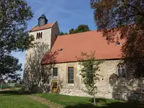 Alberstedt, evangelische St. Peter und Paul Kirche, erbaut ab 1262 (23.09.2024)