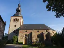 Oberfarnst�dt, evangelische St. Johannes und Paulus Kirche, erbaut von 1883 bis 1884 (23.09.2024)