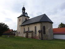 Gorenzen, evangelische St. Laurentius Kirche, erbaut bis 1270 (23.09.2024)