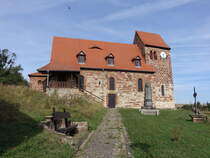 Hornburg, evangelische St. Ulrich Kirche, erbaut um 1200, erweitert 1725 (23.09.2024)