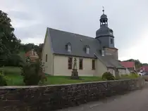 P�lsfeld, evangelische St. Moritz Kirche, erbaut ab 1535, Neubau 1780 (23.09.2024)