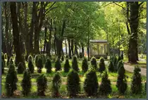 Der Skulpturenpark in Klaipėda ist ein alter Friedhof, in dem zahlreiche Kunstwerke errichtet wurden. (25.08.2024)