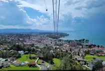 W�hrend der Talfahrt mit der Pf�nderbahn kann auf Bregenz (AT) am Bodensee geschaut werden.

🕓 2.8.2024 | 14:53 Uhr