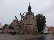 Ichstedt, evangelische St. Wigbert Kirche, erbaut von 1717 bis 1718 (24.09.2024)