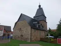 Martinsrieth, evangelische St. Martin Kirche, erbaut im 12. Jahrhundert (24.09.2024)