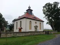 M�nchpfiffel, evangelische Chauseekirche, erbaut von 1833 bis 1837 durch den Oberbaudirektor Clemens Wenzeslaus Coudray (24.09.2024)