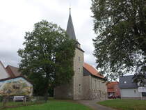 Osterhagen, evangelische St. Martin Kirche, erbaut 1766 (26.09.2024)