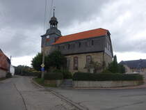 Breitenbach, evangelische St. Martin Kirche, erbaut von 1824 bis 1825 (27.09.2024)