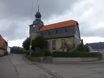 Breitenbach, evangelische St. Martin Kirche, erbaut von 1824 bis 1825 (27.09.2024)