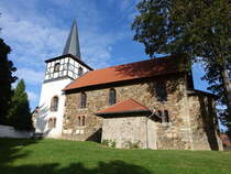 Pansfelde, evangelische St. Johannis Kirche, erbaut ab 1670 durch Johann Bernhard I. von der Asseburg (28.09.2024)