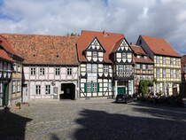 Quedlinburg, Fachwerkhuser am Schloberg (28.09.2024)