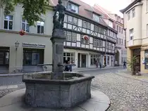 Quedlinburg, Schachtbrunnen in der Blasiistra�e (28.09.2024)