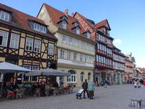 Quedlinburg, Fachwerkhuser am Marktplatz (28.09.2024)