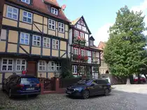 Quedlinburg, Fachwerkh�user am Marktkirchhof (28.09.2024)