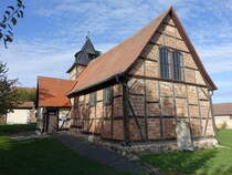 Wieserode, evangelische Fachwerkkirche, erbaut ab 1617 (28.09.2024)