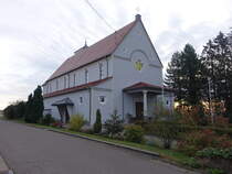 Frankenholz, Pfarrkirche St. Josef, erbaut von 1920 bis 1927 durch den Architekten Richard Berndl (12.10.2024)