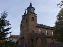 Altforweiler, Pfarrkirche St. Matthias, erbaut von 1933 bis 1935 durch den Architekten Peter Marx (13.10.2024)