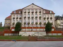 Bitche / Bitsch, Rathaus in der Rue du Marechal Foch (13.10.2024)