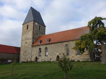 Niederwnsch, evangelische St. Nicolai Kirche, erbaut 1517, Umbau 1609 (01.11.2024)