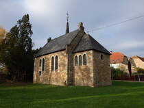 Rollsdorf, evangelische St. Petri Kirche, erbaut 1903 (01.11.2024)