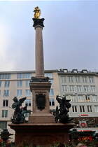 Mnchen am 29. November 2024 Blick auf die Mariensule auf dem Marienplatz.