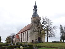 Schnbach, evangelische Bergkirche, erbaut im 13. Jahrhundert, Neubau von 1812 bis 1813 (02.11.2024)