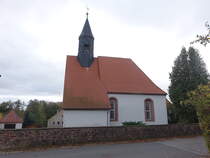 Sitten, evangelische Dorfkirche, erbaut im 15. Jahrhundert (02.11.2024)