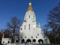 Leipzig, Russische Gedchtniskirche St. Alexi, erbaut 1913 durch den Architekten Wladimir Alexandrowitsch Pokrowski (03.11.2024)