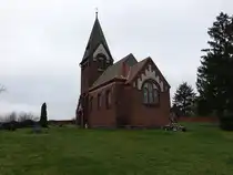 Brambach, evangelische Kirche, erbaut von 1904 bis 1905 (08.12.2024)