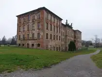 Zerbst, Ostfl�gel des Residenzschloss der F�rsten von Anhalt-Zerbst, erbaut von 1681 bis 1696 durch Cornelis Ryckwaert (08.12.2024)