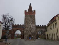 Zerbst, Heidetor, erbaut im 15. Jahrhundert (08.12.2024)