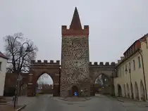 Zerbst, Heidetor, erbaut im 15. Jahrhundert (08.12.2024)