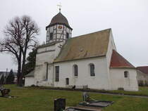 Falkenberg, evangelische Kirche, erbaut im 13. Jahrhundert (09.12.2024)