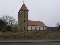 Kossa, evangelische Kirche, erbaut im 13. Jahrhundert (09.12.2024)