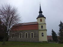 Buko, evangelische St. Johannes Kirche, erbaut 1724 (11.12.2024)