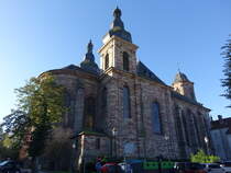 Saint-Avold, Klosterkirche St. Nabor, erbaut von 1754 bis 1769  im frhklassizistischen Stil (05.10.2024)