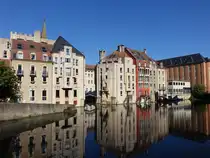 Metz, H�user am Port Saint Marcel an der Mosel (05.10.2024)