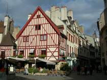 Das typische Dijon Foto: Das Restaurant Au Moulin  Vent.
Okt. 2006