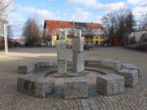 Egg an der Gnz, Brunnen am Dr. Eck Platz (11.01.2025)