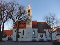 Erkheim, evangelische Pfarrkirche St. Peter und Paul, erbaut ab 1433 (11.01.2025)