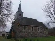 Polenzko, evangelische Weihnachtskirche, erbaut im 12. Jahrhundert (11.12.2024)