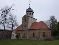Wohlsdorf, evangelische Meditationskirche, erbaut im 16. Jahrhundert (12.12.2024)