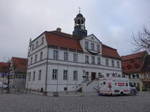 Bad Dben, Rathaus am Markt, erbaut von 1718 bis 1723 (13.12.2024)