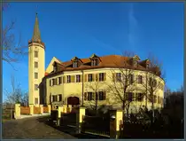 Das Schloss Jessen stammt in wesentlichen Teilen aus dem 18. Jahrhundert. Heute sitzt die Stadtverwaltung in dem Geb�ude. (19.01.2025)