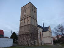 Eilenburg, evangelische Bergkirche St. Marien, erbaut im 12. Jahrhundert (13.12.2024)