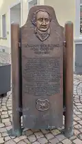 H�nfeld - Denkmal zur Erinnerung der Besuche von JOHANN WOLFGANG GOETHE in der Konrad-Zuse-Stadt, 02-2025