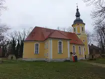 B�rln, evangelische Kirche, erbaut im 15. Jahrhundert (15.12.2024)