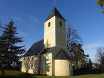 Fremdiswalde, evangelische Kirche, erbaut im 13. Jahrhundert (15.12.2024)